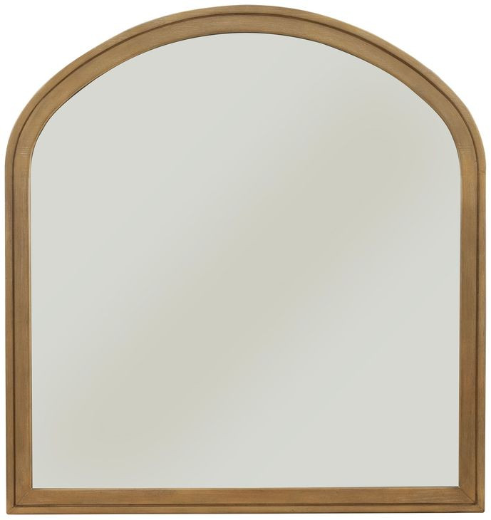 Normandy Warm Driftwood Arched Wall Mirror