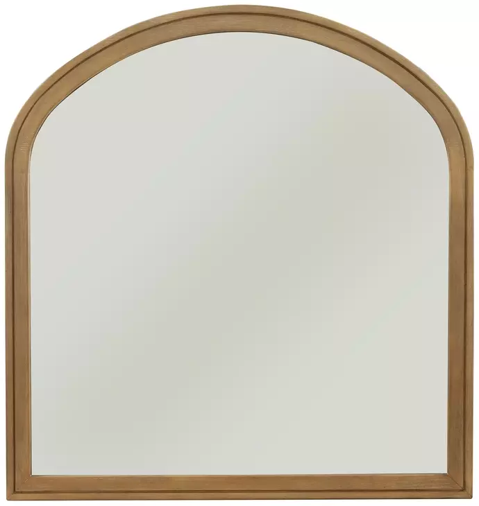 Normandy Warm Driftwood Arched Wall Mirror