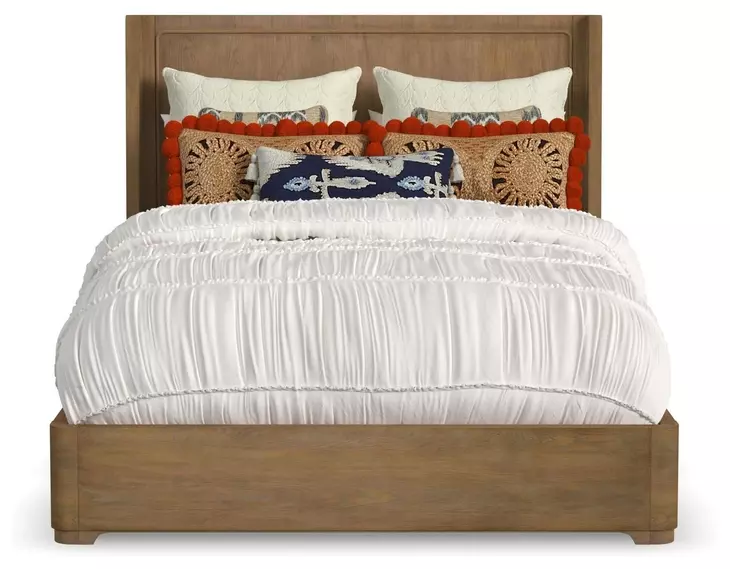 Normandy Warm Driftwood Queen Panel Bed