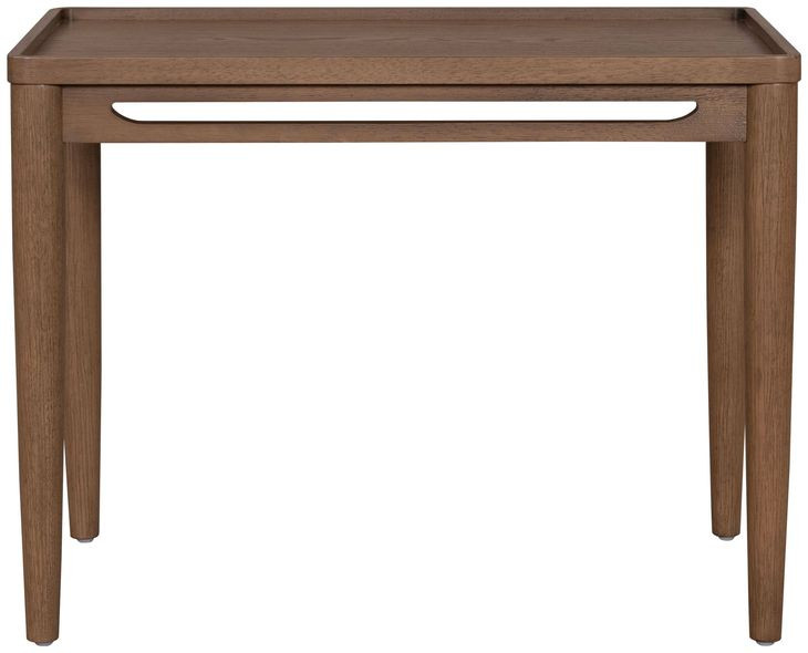 Verona Medium Brown Rectangular End Table