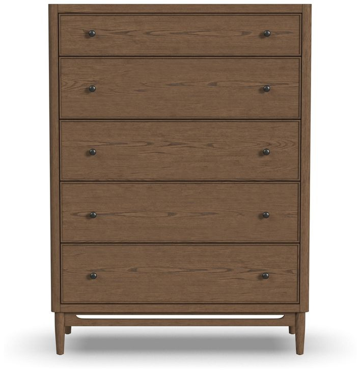 Verona Medium Brown 5 Drawer Chest