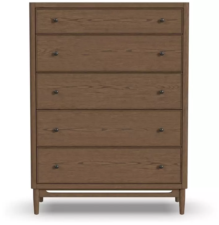Verona Medium Brown 5 Drawer Chest