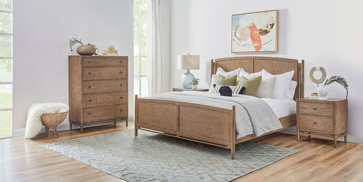 Verona Medium Brown Panel Bedroom Set