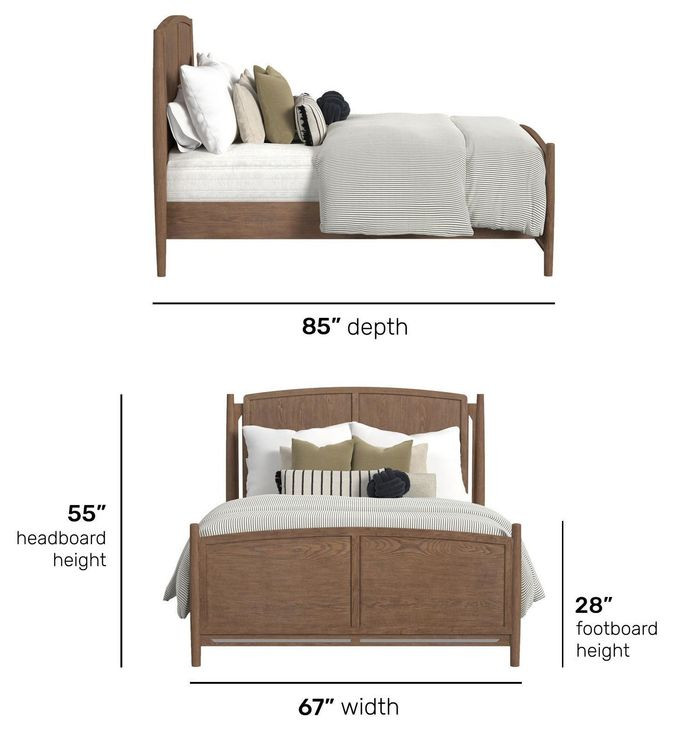 Verona Medium Brown Queen Panel Bed From Flexsteel Furniture