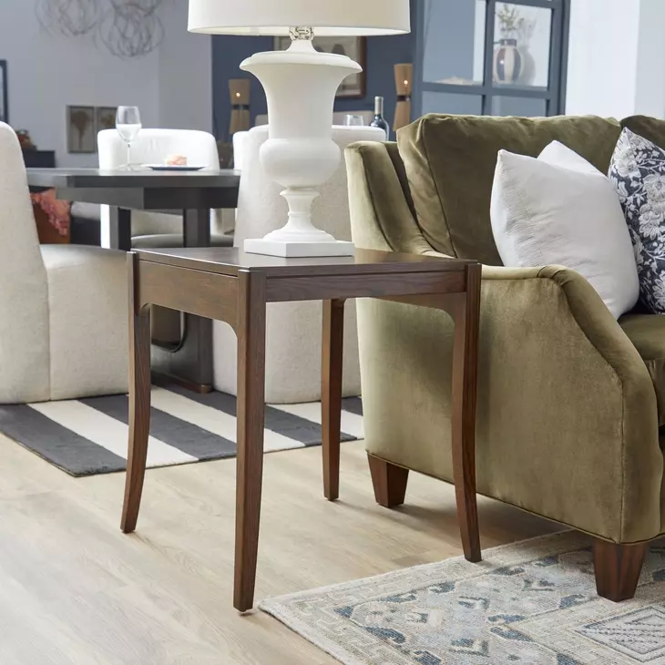 Sylvie Chestnut Square Tall Bunching Table