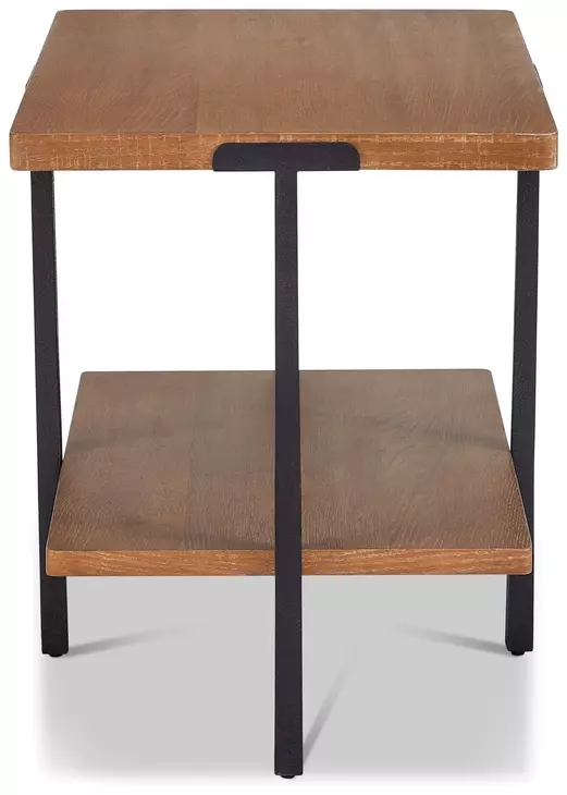 Millwork Rustic Umber and Black Rectangular Occasional Table Set