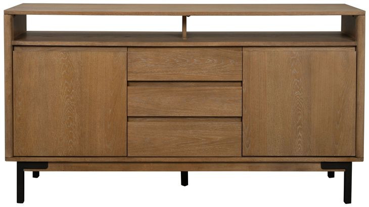 Millwork Rustic Umber and Black 2 Door Sideboard