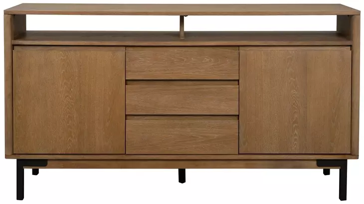 Millwork Rustic Umber and Black 2 Door Sideboard