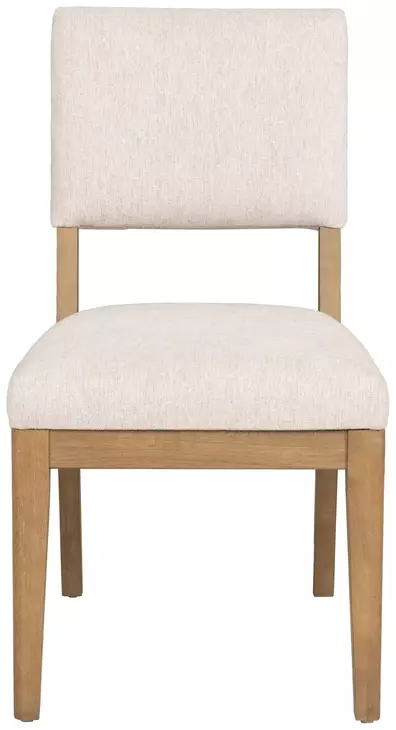 Millwork Cream Performance Fabric Upholstered Dining Chair Set of 2
