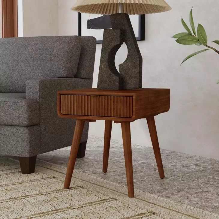 Ludwig Warm Walnut Square End Table