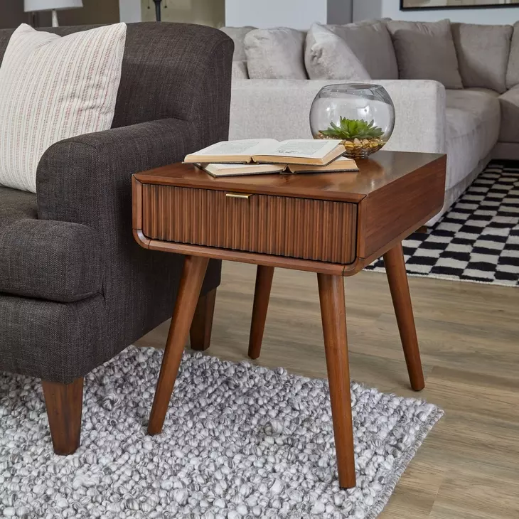 Ludwig Warm Walnut Square End Table