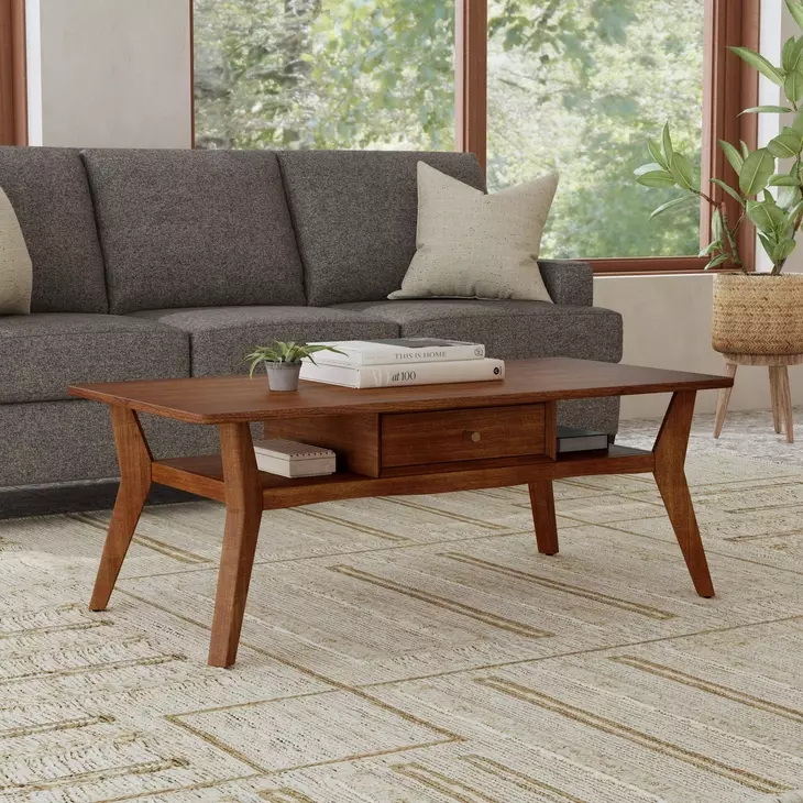 Ludwig Brown Rectangular Coffee Table