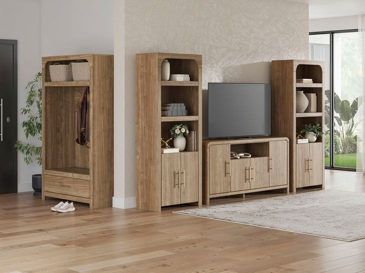 Dovander Warm Brown 63" Extra Large TV Stand