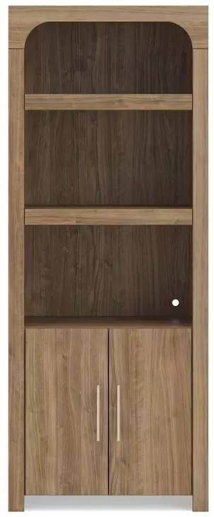 Dovander Warm Brown 2 Door Display Cabinet