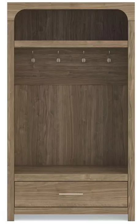Dovander Warm Brown Hall Tree with Storage Bench