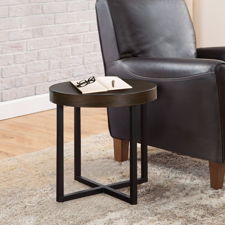 Yukon Brown Round End Table