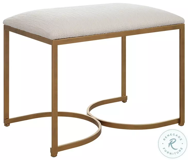 W-23008 Crisp White Accent Stool
