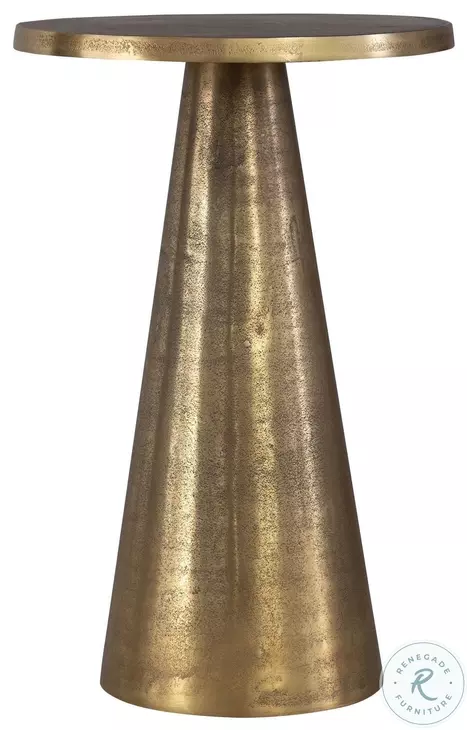 W23024 Antique Brass Accent Table