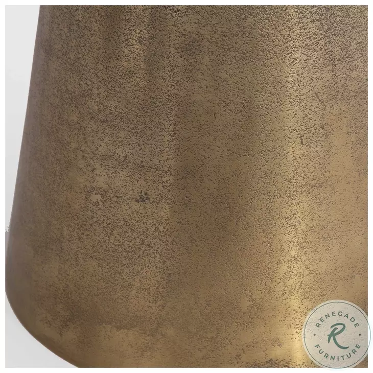 W23024 Antique Brass Accent Table