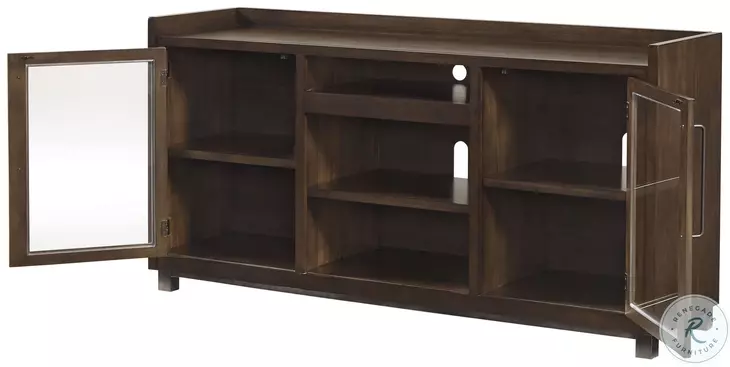 Starmore Brown and Gunmetal 3 Piece Entertainment Center from