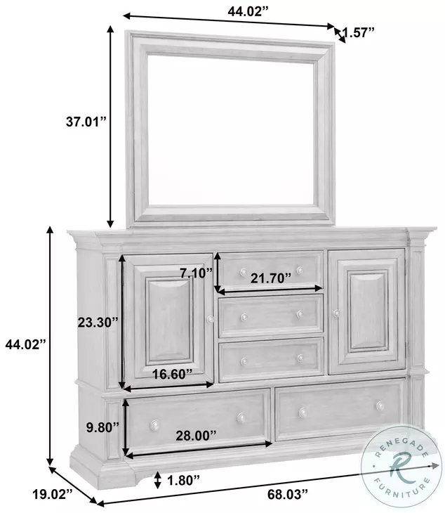Ashford Cowboy Boots Brown Rectangular Mirror
