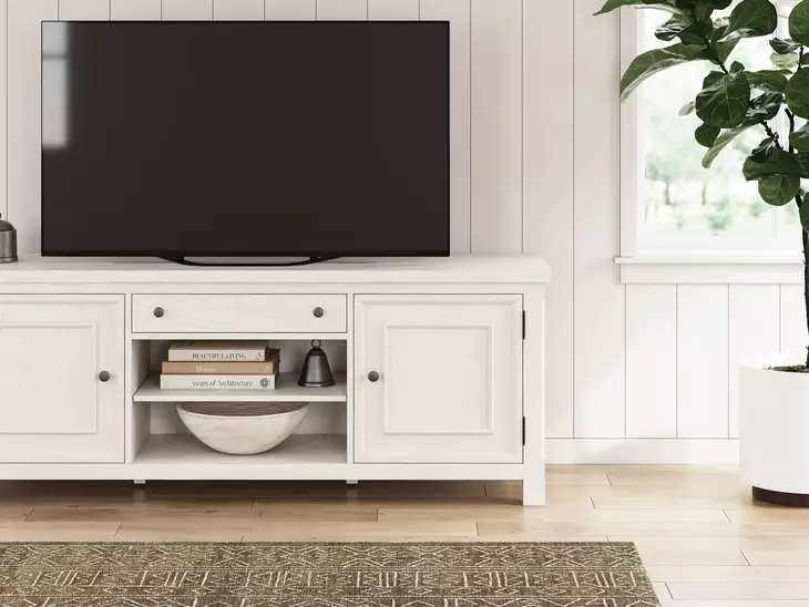 Robbinsdale Antique White 72" TV Stand