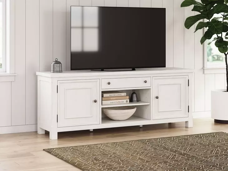 Robbinsdale Antique White 72" TV Stand