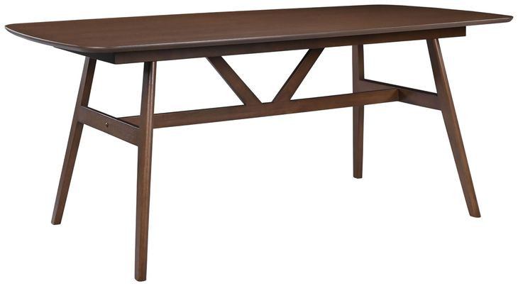 Miller Warm Walnut Spacious Rectangular Dining Table