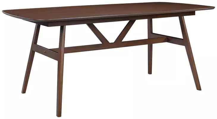 Miller Warm Walnut Spacious Rectangular Dining Table