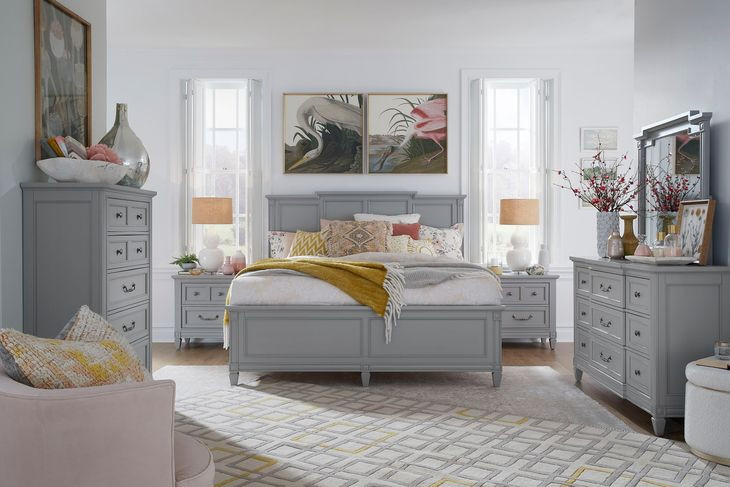 Glenbrook Pebble California King Panel Bed