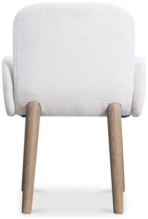 Loggia White Performance Fabric Arm Chair