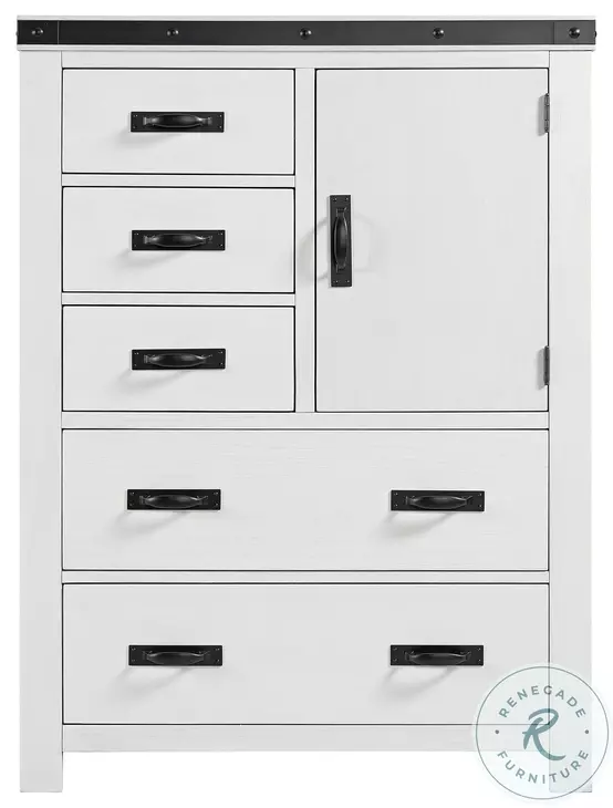 Montauk Modern White Youth Storage Platform Bedroom Set