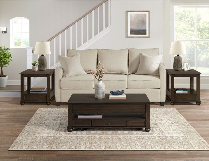 Chad Cherry Rectangular End Table