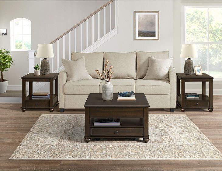 Chad Cherry Rectangular End Table