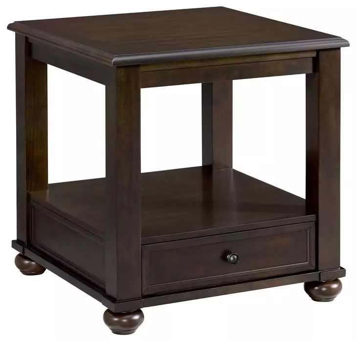 Chad Cherry Rectangular Lift Top Occasional Table Set with Casters