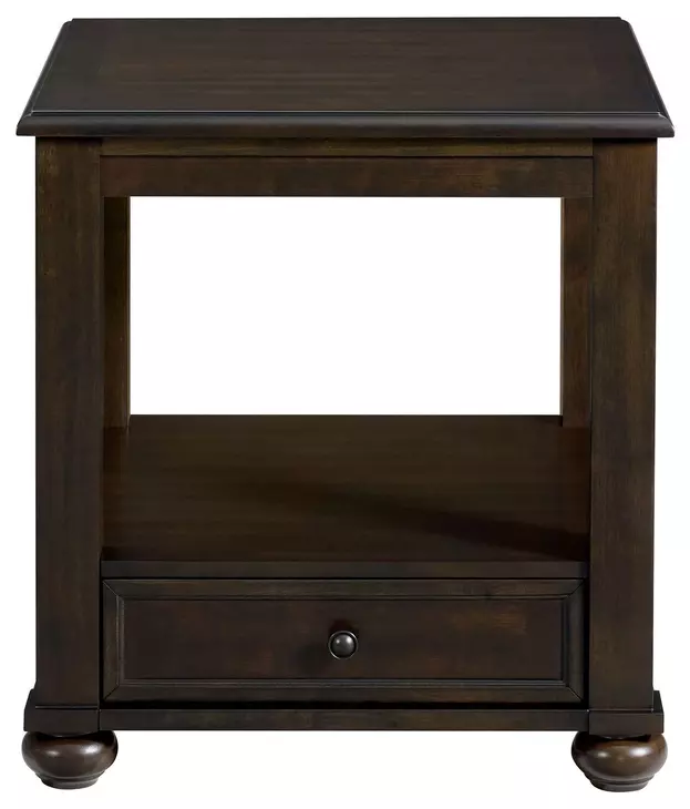 Chad Cherry Rectangular End Table