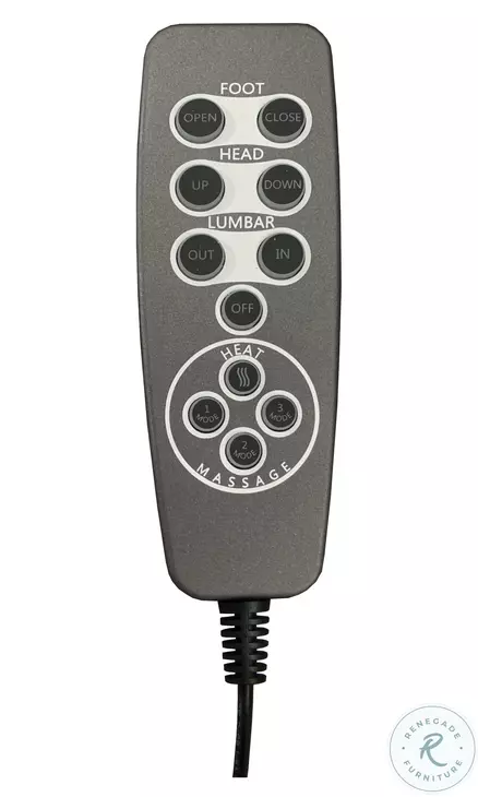 Vito Cocoa Rocker Power Recliner with Power Headrest And Lumbar