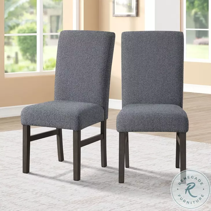 High Line Gray Upholstered Dining Chair Set Of 2