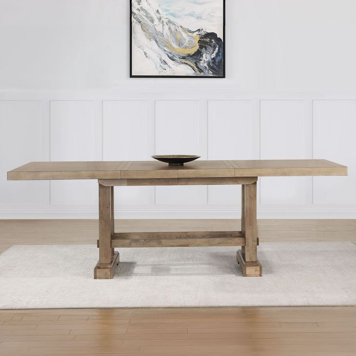 Napa Brown 72" Extendable Rectangular Counter Height Dining Table