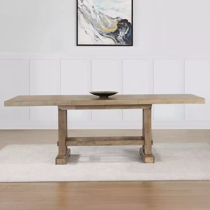 Napa Brown 72" Extendable Rectangular Counter Height Dining Table