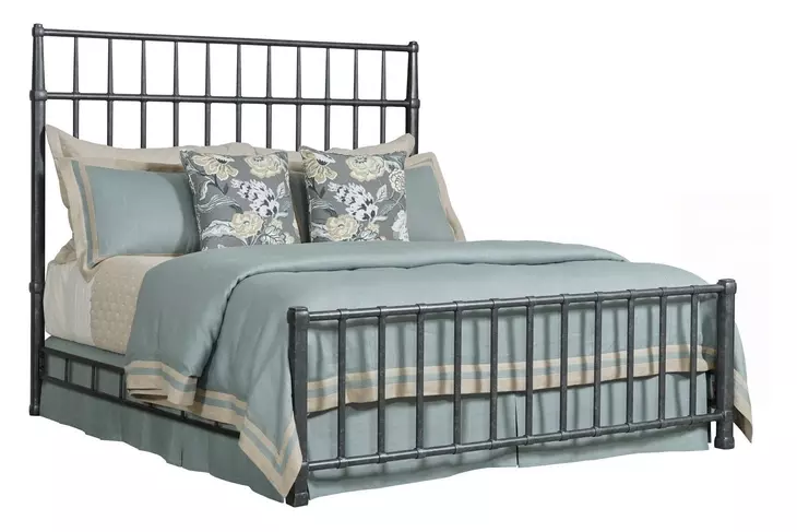 Alder Haven Black King Sylvan Metal Bed