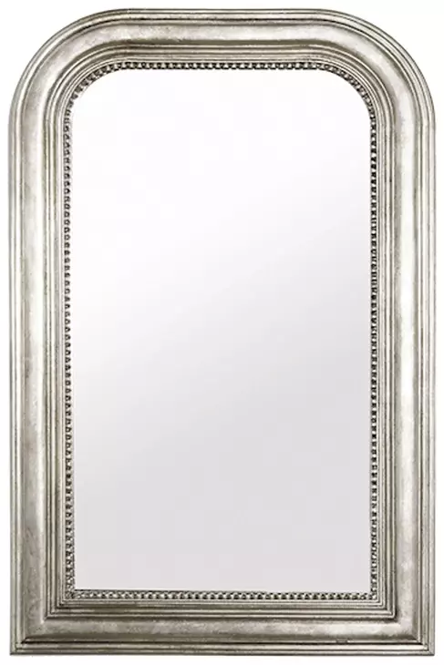 Waverly Silver Leaf Rectangular Wall Mirror