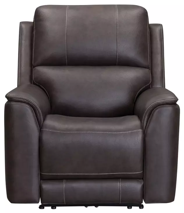 Eldridge Steamboat Brown Leather Zero Gravity Power Recliner with USB Charging