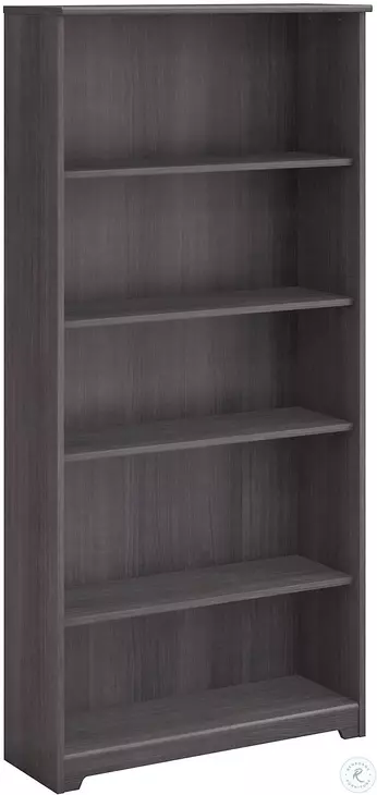 Cabot Heather Gray 5 Shelf Bookcase