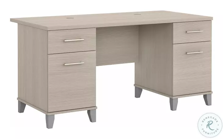 Somerset Sand Oak 60" Office Desk