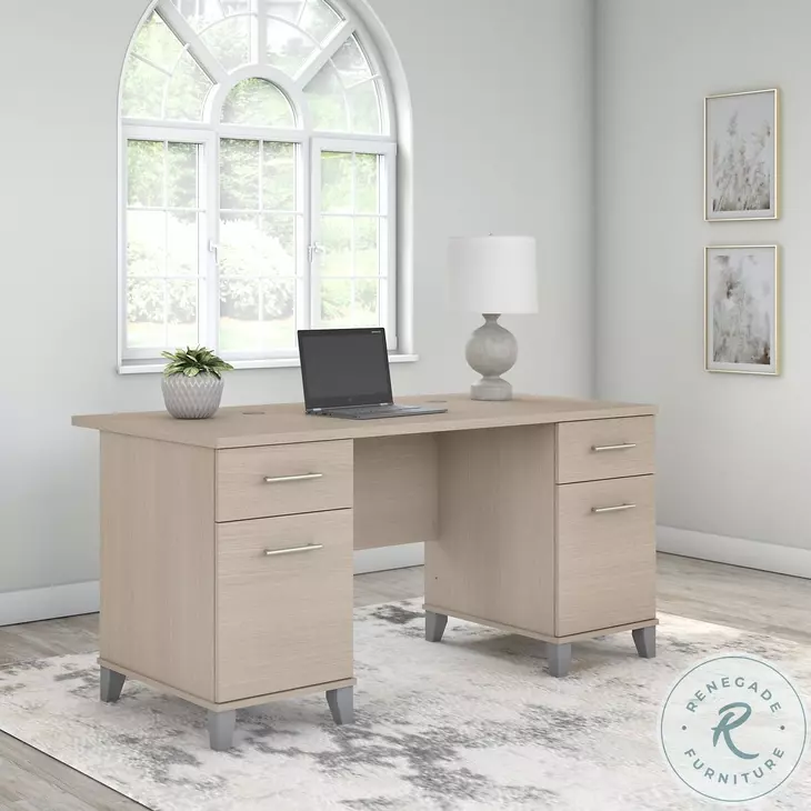 Somerset Sand Oak 60" Office Desk