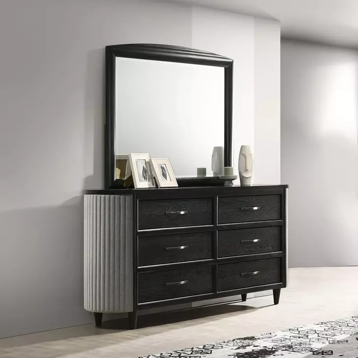 Skyline Onyx Rectangular Dresser Mirror