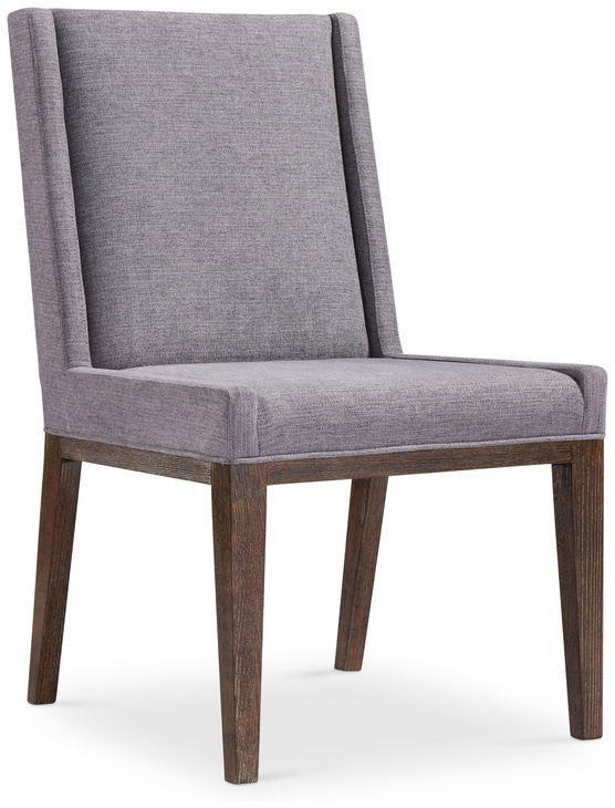 Linea Grey And Cerused Charcoal Upholstered Side Chair Set of 2