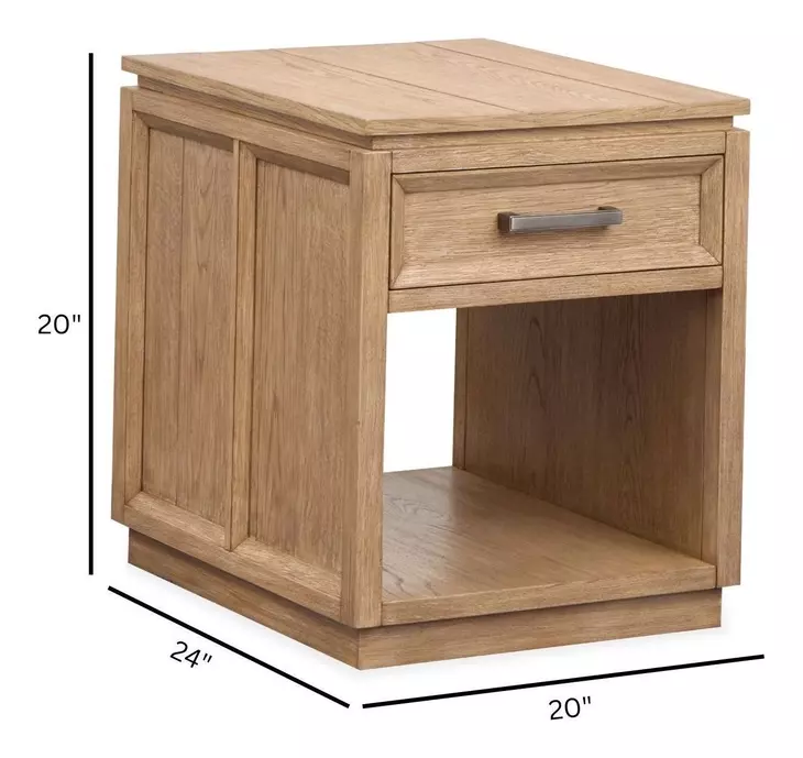 Burnham Sable Dusk Rectangular End Table