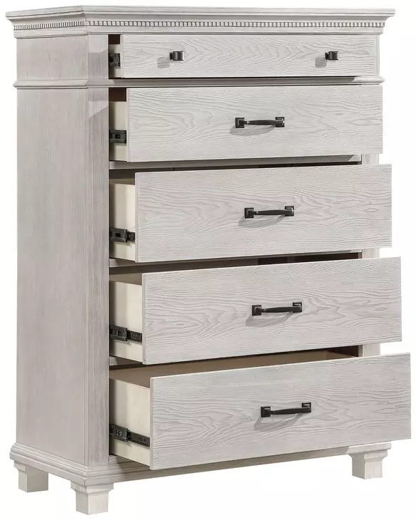 Silver Sands Gray Youth Upholstered Panel Bedroom Set